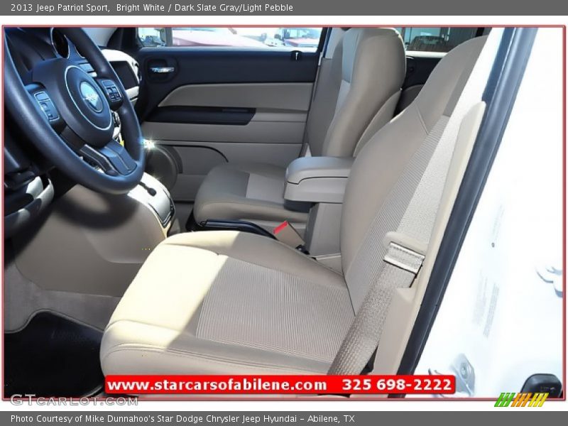 Bright White / Dark Slate Gray/Light Pebble 2013 Jeep Patriot Sport