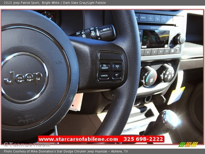 Bright White / Dark Slate Gray/Light Pebble 2013 Jeep Patriot Sport