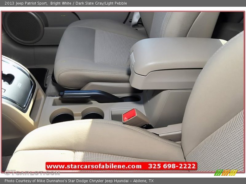 Bright White / Dark Slate Gray/Light Pebble 2013 Jeep Patriot Sport