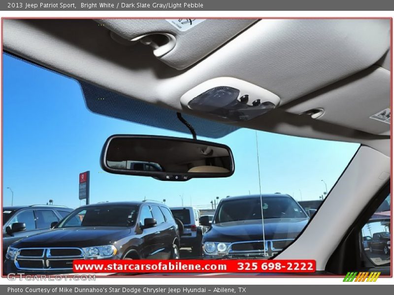 Bright White / Dark Slate Gray/Light Pebble 2013 Jeep Patriot Sport