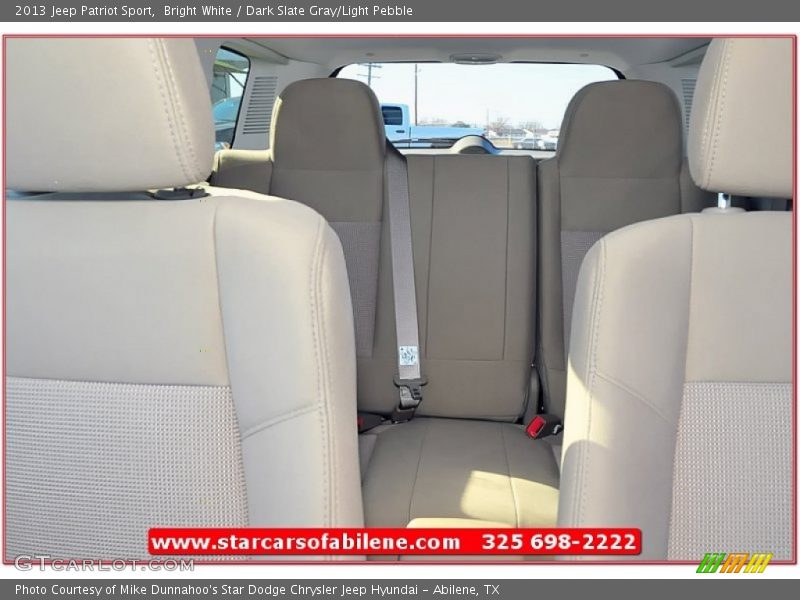 Bright White / Dark Slate Gray/Light Pebble 2013 Jeep Patriot Sport
