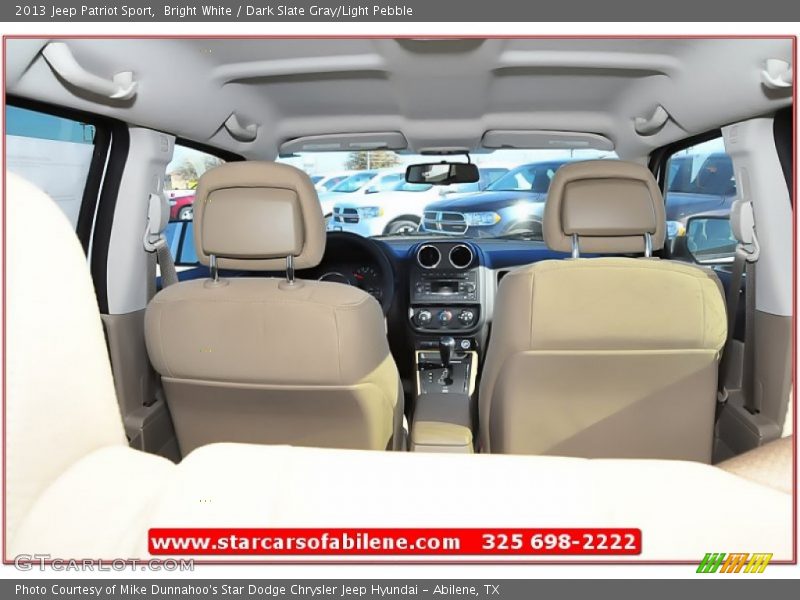 Bright White / Dark Slate Gray/Light Pebble 2013 Jeep Patriot Sport