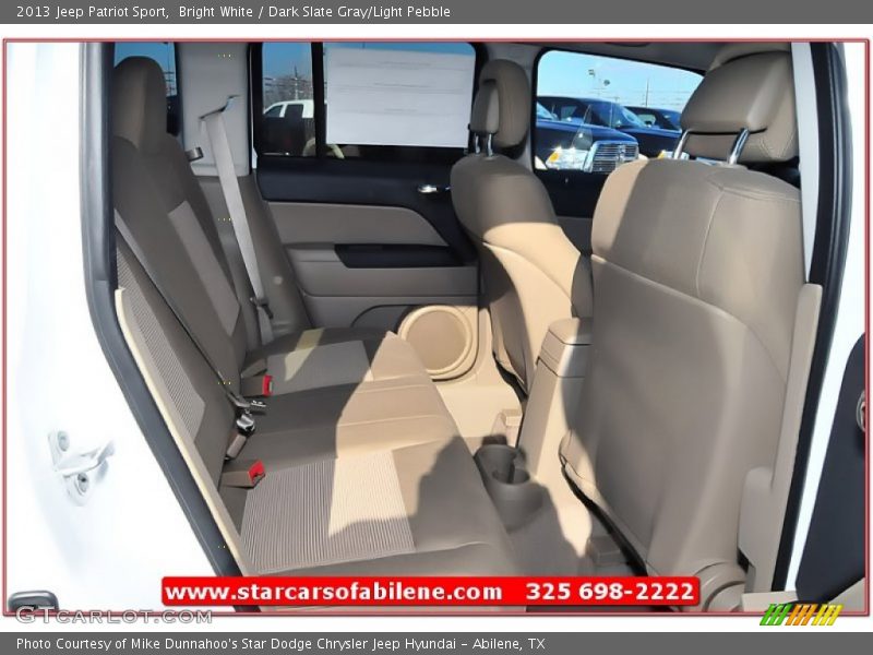 Bright White / Dark Slate Gray/Light Pebble 2013 Jeep Patriot Sport