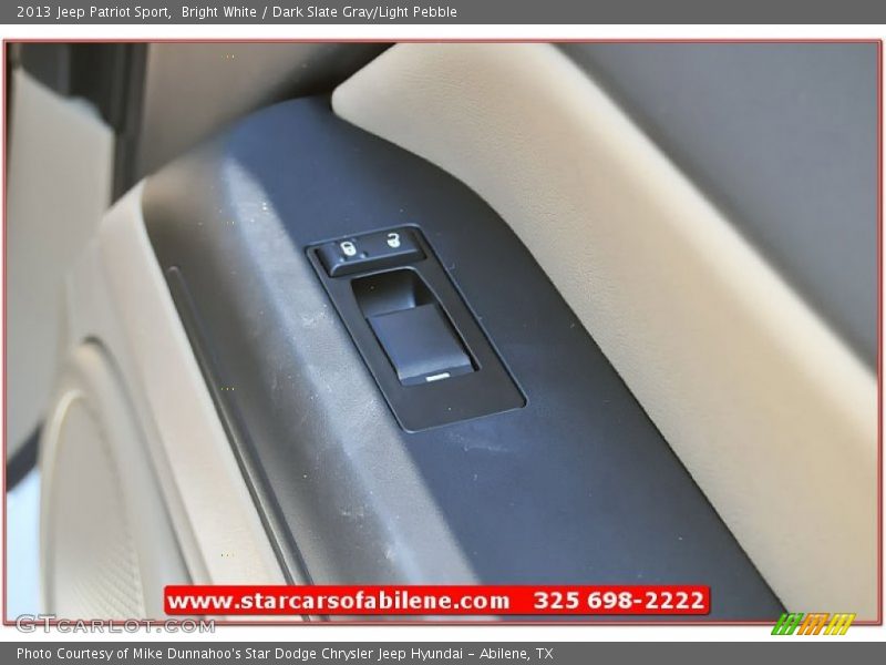 Bright White / Dark Slate Gray/Light Pebble 2013 Jeep Patriot Sport