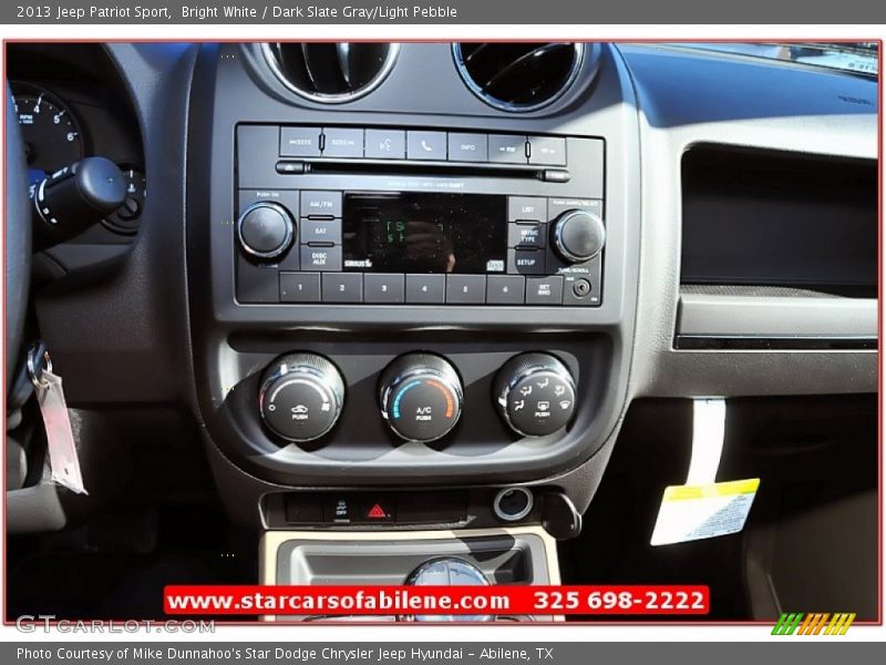 Bright White / Dark Slate Gray/Light Pebble 2013 Jeep Patriot Sport