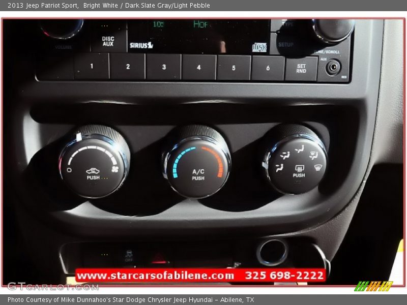 Bright White / Dark Slate Gray/Light Pebble 2013 Jeep Patriot Sport