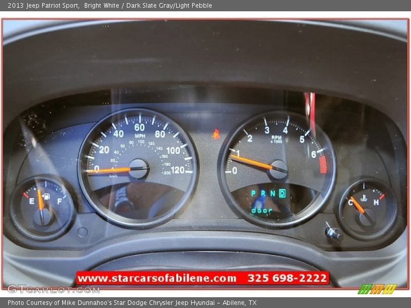 Bright White / Dark Slate Gray/Light Pebble 2013 Jeep Patriot Sport