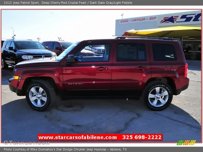 Deep Cherry Red Crystal Pearl / Dark Slate Gray/Light Pebble 2013 Jeep Patriot Sport