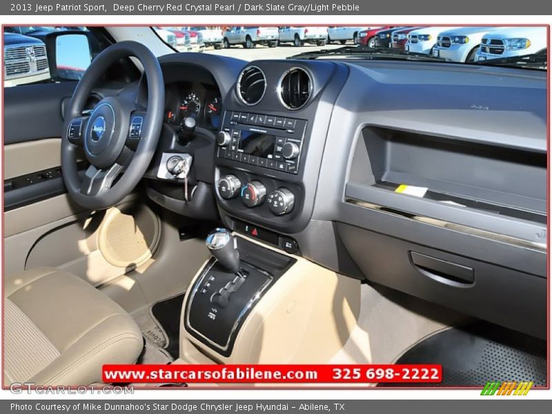 Deep Cherry Red Crystal Pearl / Dark Slate Gray/Light Pebble 2013 Jeep Patriot Sport