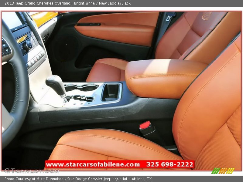 Bright White / New Saddle/Black 2013 Jeep Grand Cherokee Overland