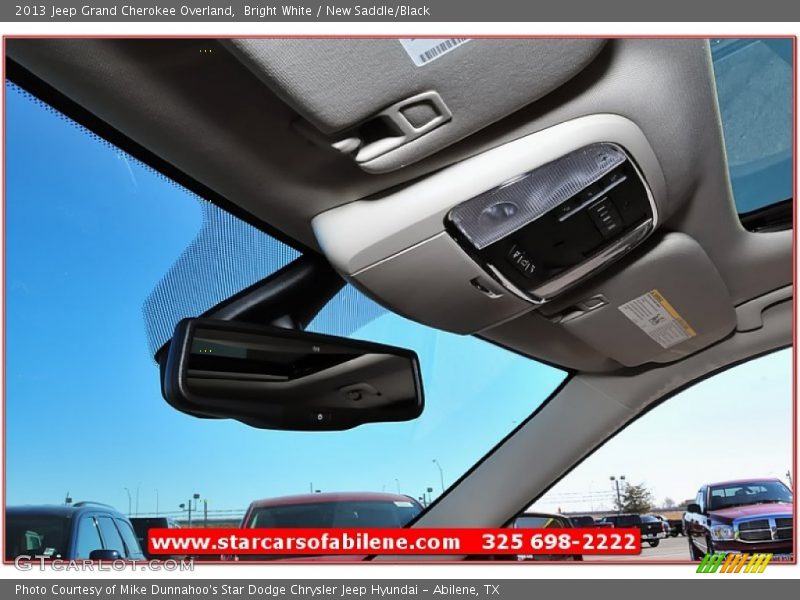 Bright White / New Saddle/Black 2013 Jeep Grand Cherokee Overland