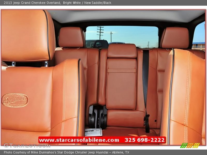 Bright White / New Saddle/Black 2013 Jeep Grand Cherokee Overland