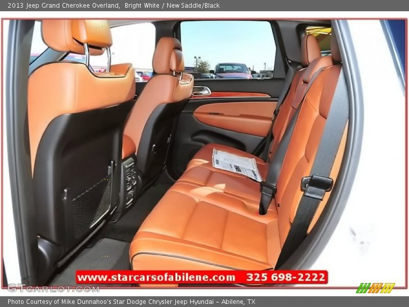 Bright White / New Saddle/Black 2013 Jeep Grand Cherokee Overland