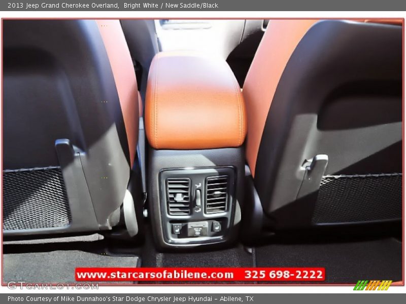 Bright White / New Saddle/Black 2013 Jeep Grand Cherokee Overland