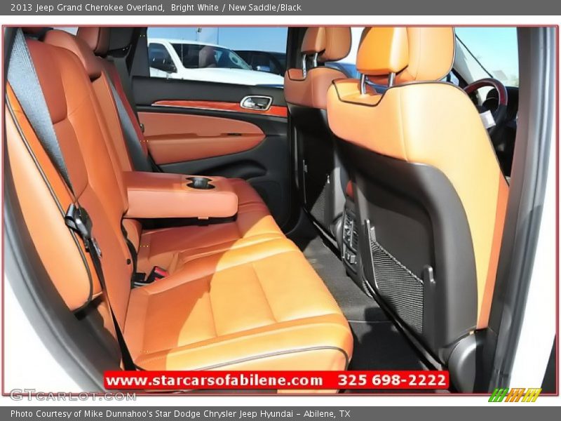 Bright White / New Saddle/Black 2013 Jeep Grand Cherokee Overland