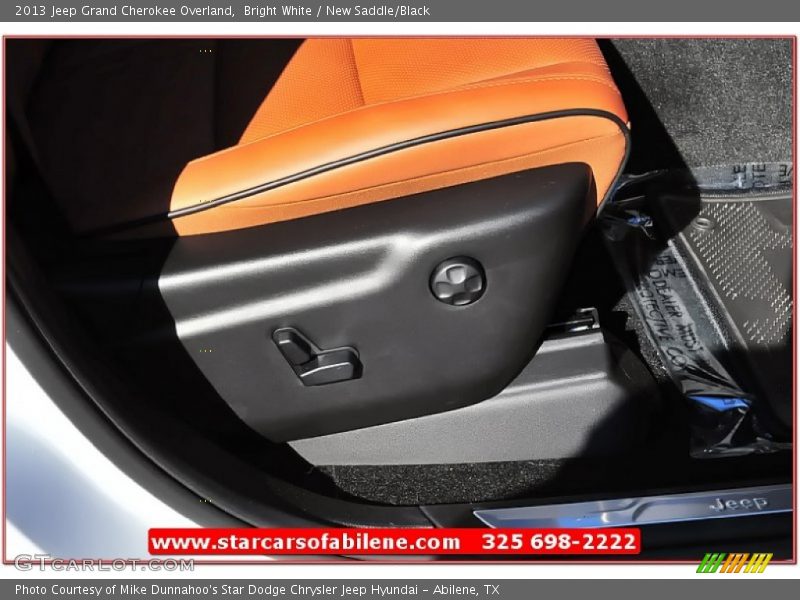 Bright White / New Saddle/Black 2013 Jeep Grand Cherokee Overland