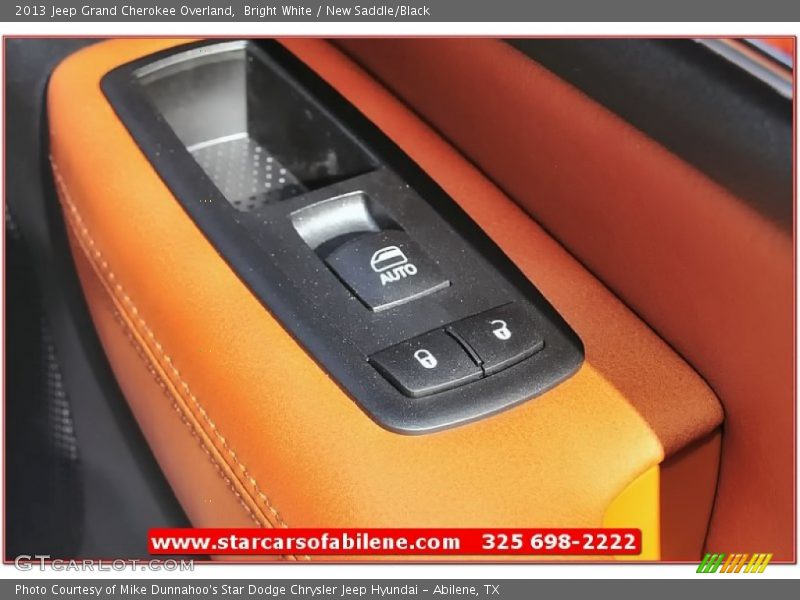 Bright White / New Saddle/Black 2013 Jeep Grand Cherokee Overland