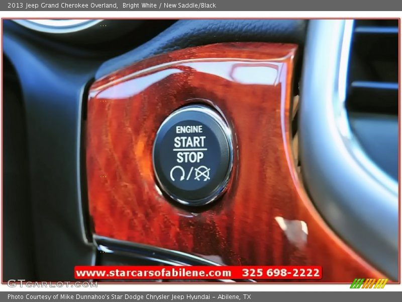 Bright White / New Saddle/Black 2013 Jeep Grand Cherokee Overland