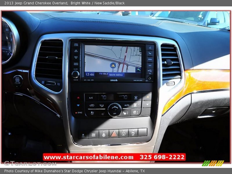 Bright White / New Saddle/Black 2013 Jeep Grand Cherokee Overland