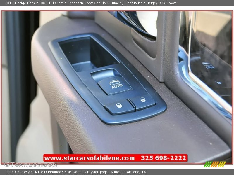 Black / Light Pebble Beige/Bark Brown 2012 Dodge Ram 2500 HD Laramie Longhorn Crew Cab 4x4