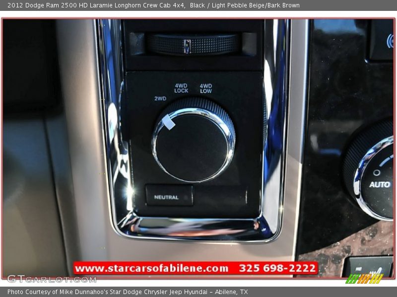 Black / Light Pebble Beige/Bark Brown 2012 Dodge Ram 2500 HD Laramie Longhorn Crew Cab 4x4