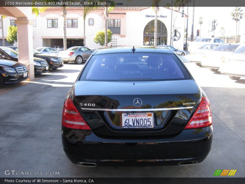 Black / Black 2010 Mercedes-Benz S 400 Hybrid Sedan