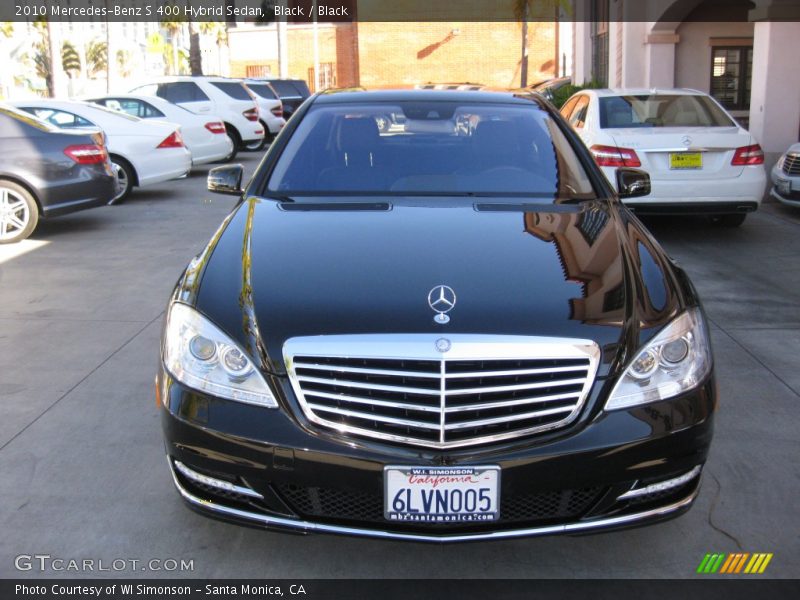Black / Black 2010 Mercedes-Benz S 400 Hybrid Sedan