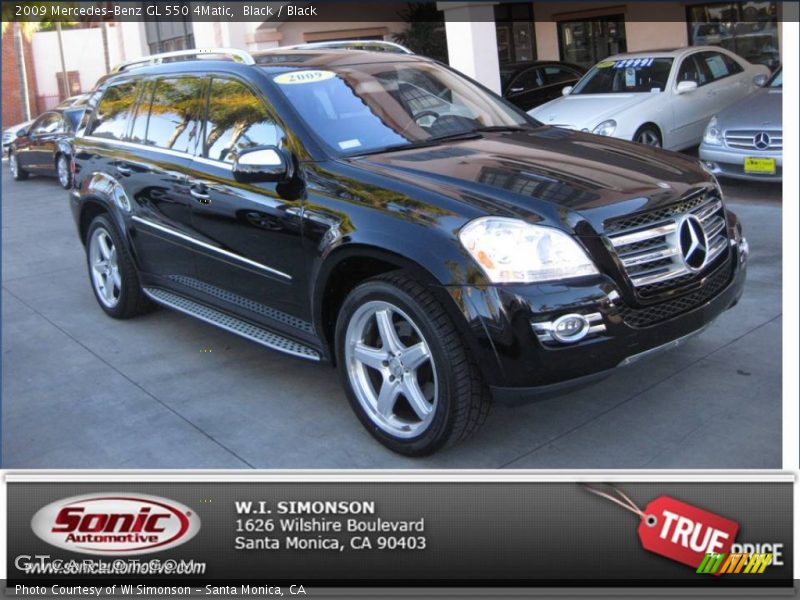 Black / Black 2009 Mercedes-Benz GL 550 4Matic
