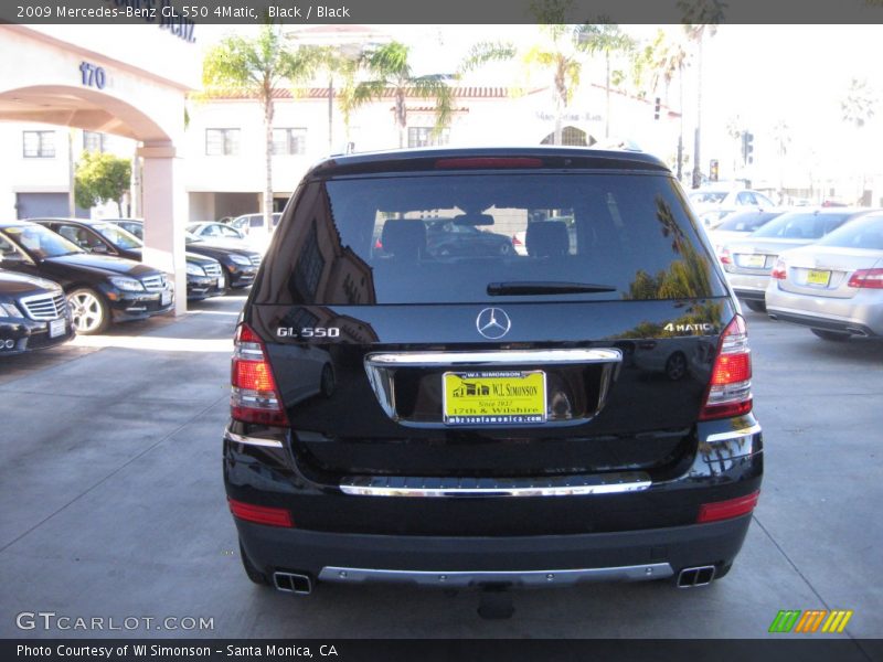 Black / Black 2009 Mercedes-Benz GL 550 4Matic