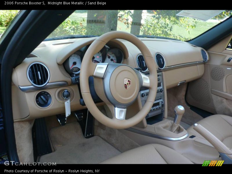 Midnight Blue Metallic / Sand Beige 2006 Porsche Boxster S