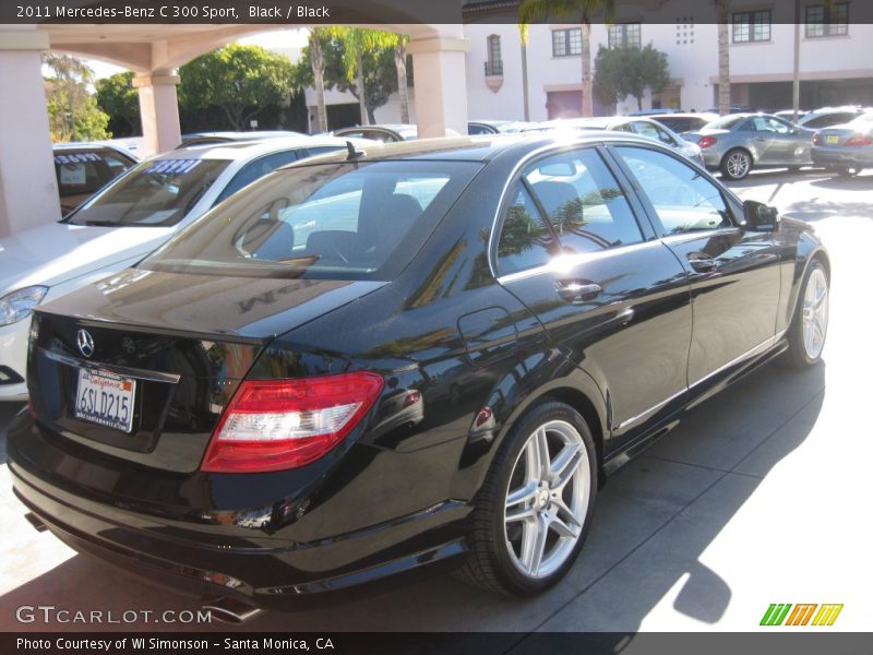 Black / Black 2011 Mercedes-Benz C 300 Sport