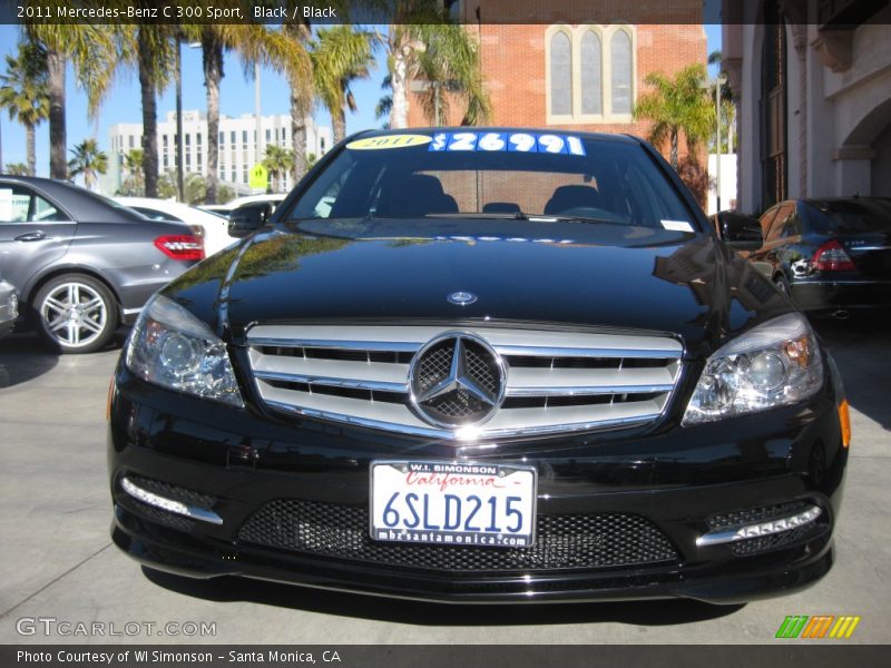 Black / Black 2011 Mercedes-Benz C 300 Sport