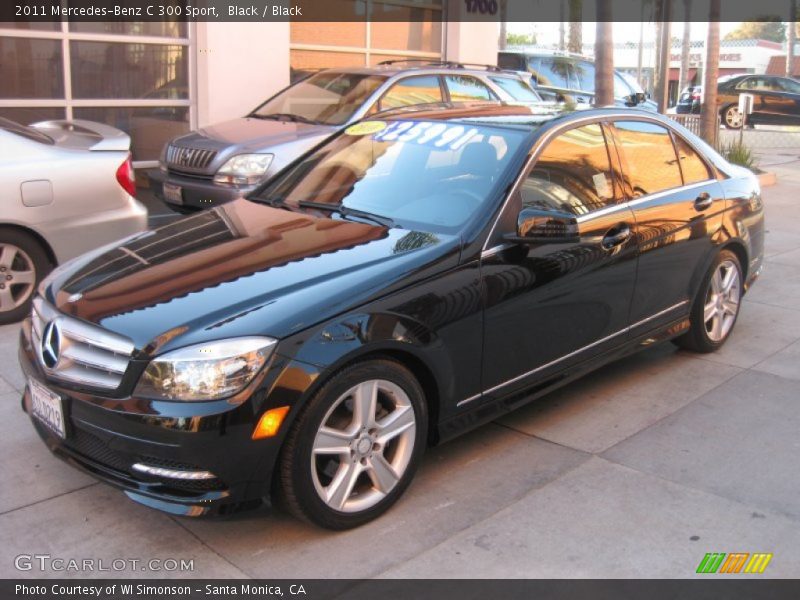 Black / Black 2011 Mercedes-Benz C 300 Sport