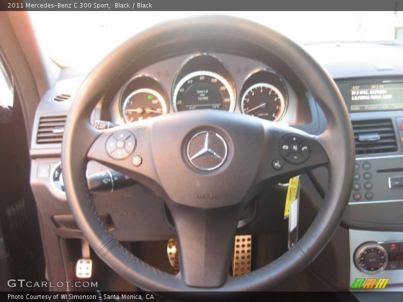 Black / Black 2011 Mercedes-Benz C 300 Sport