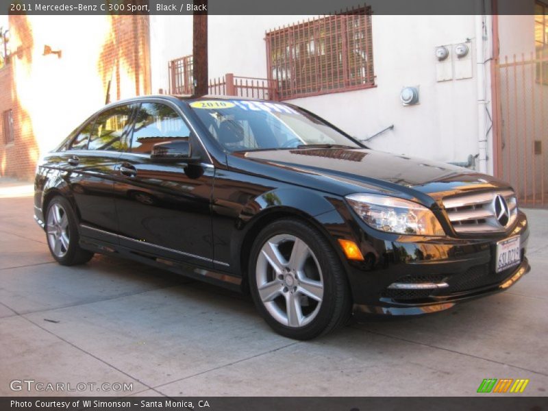 Black / Black 2011 Mercedes-Benz C 300 Sport