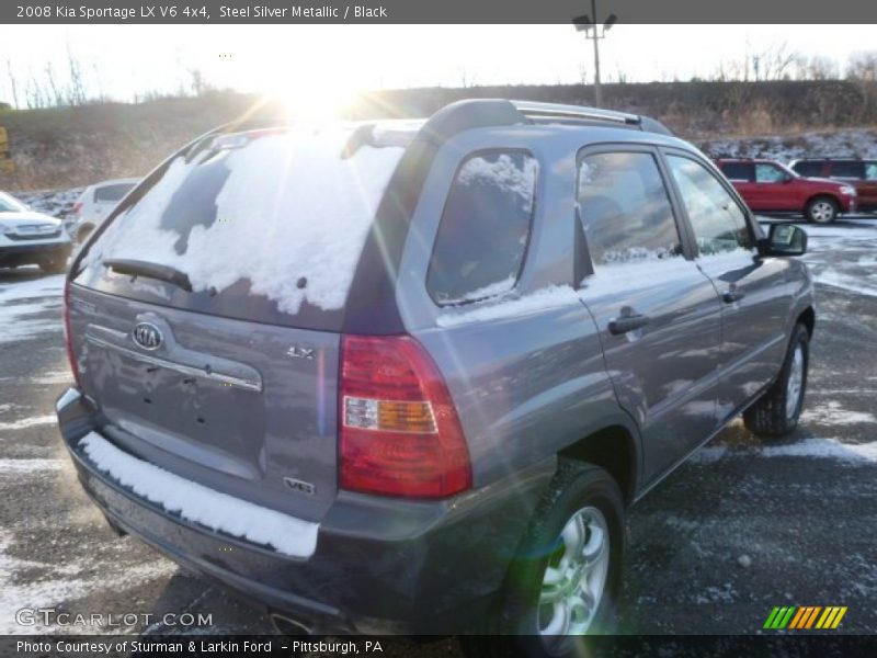 Steel Silver Metallic / Black 2008 Kia Sportage LX V6 4x4