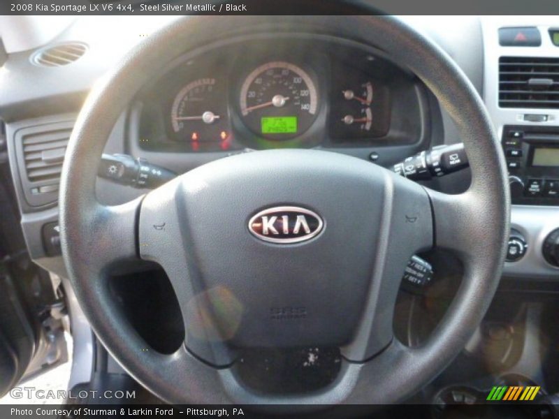 Steel Silver Metallic / Black 2008 Kia Sportage LX V6 4x4