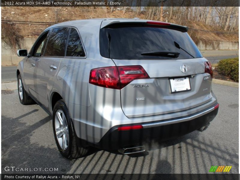 Palladium Metallic / Ebony 2012 Acura MDX SH-AWD Technology
