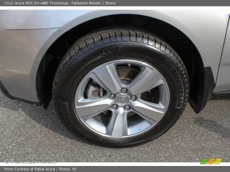 Palladium Metallic / Ebony 2012 Acura MDX SH-AWD Technology