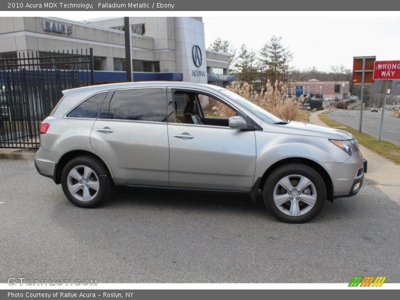 Palladium Metallic / Ebony 2010 Acura MDX Technology