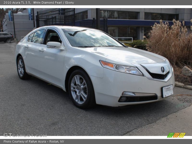 White Diamond Pearl / Ebony 2010 Acura TL 3.5