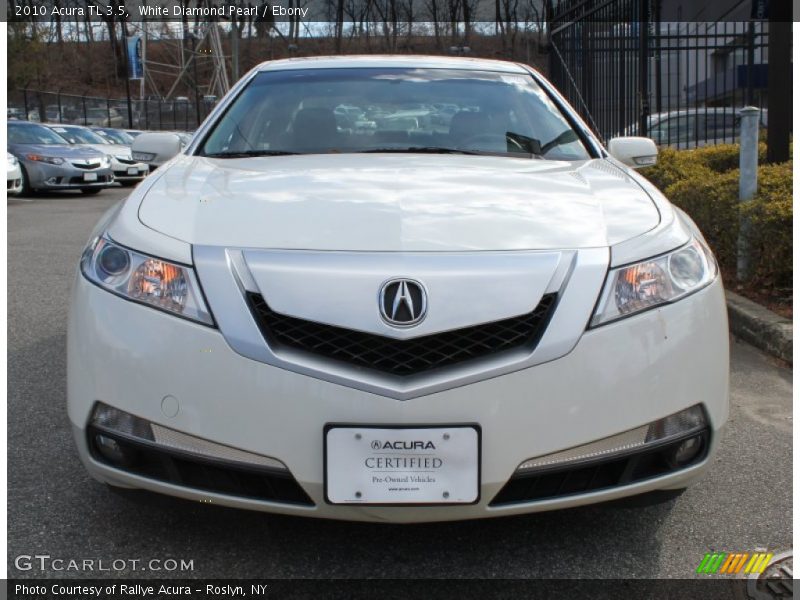 White Diamond Pearl / Ebony 2010 Acura TL 3.5