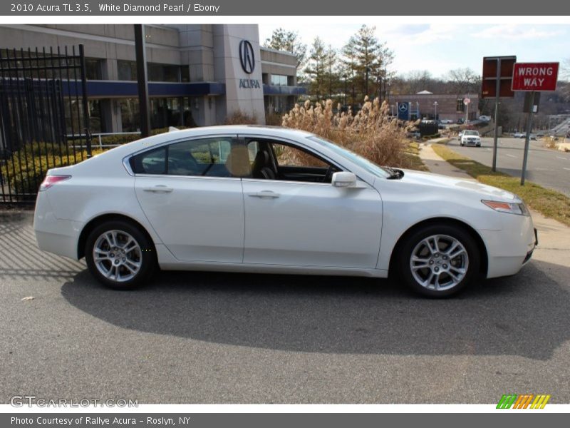 White Diamond Pearl / Ebony 2010 Acura TL 3.5