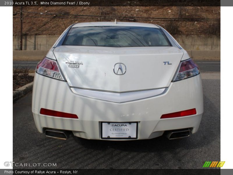 White Diamond Pearl / Ebony 2010 Acura TL 3.5
