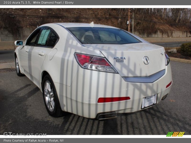White Diamond Pearl / Ebony 2010 Acura TL 3.5