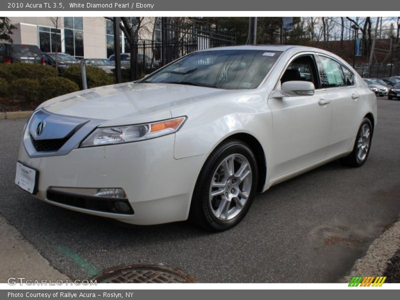 White Diamond Pearl / Ebony 2010 Acura TL 3.5