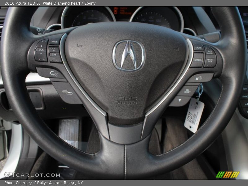 White Diamond Pearl / Ebony 2010 Acura TL 3.5