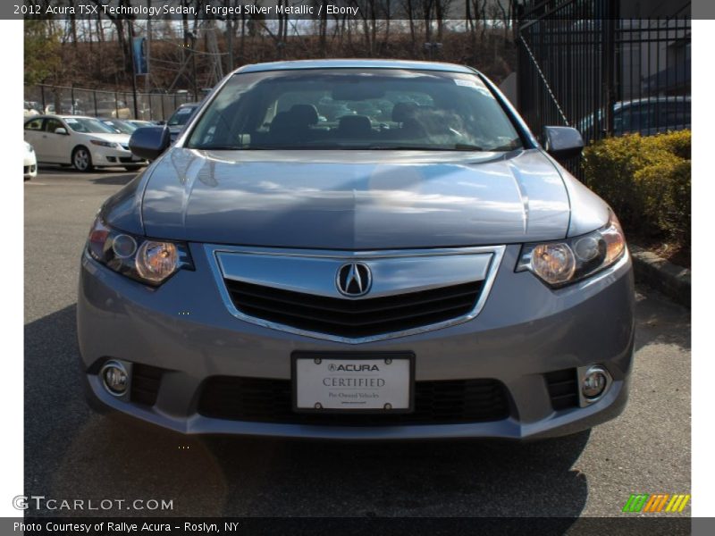 Forged Silver Metallic / Ebony 2012 Acura TSX Technology Sedan