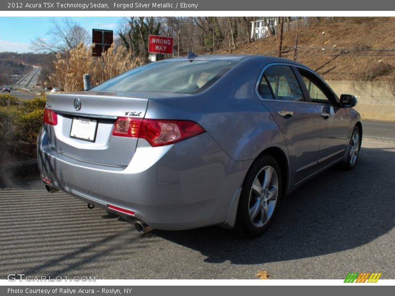 Forged Silver Metallic / Ebony 2012 Acura TSX Technology Sedan