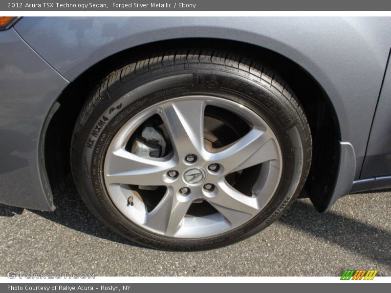 Forged Silver Metallic / Ebony 2012 Acura TSX Technology Sedan